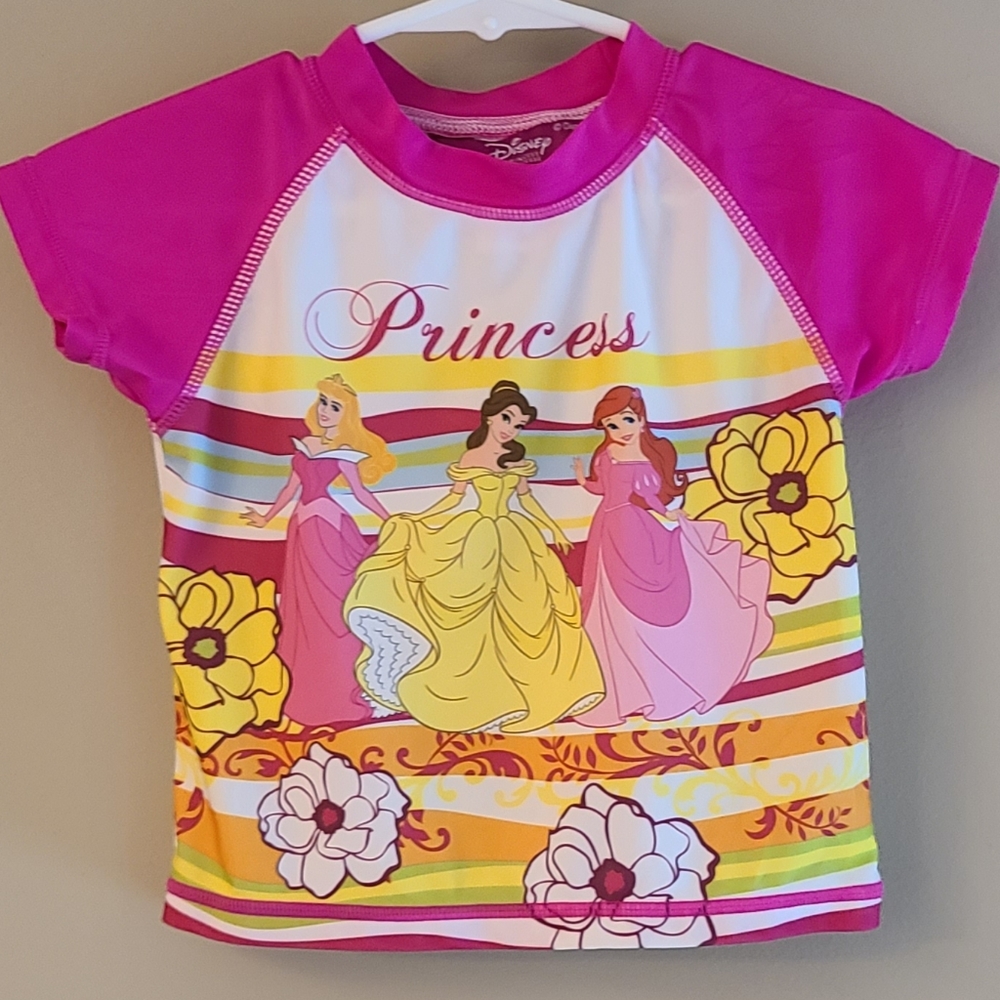Disney "Princess" rashguard swim top